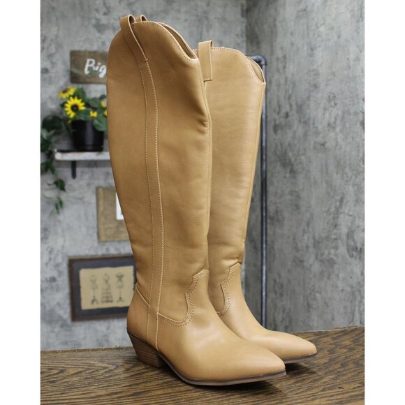 NWT Universal Thread Women's Sommer Western Boots 87929896 Light Brown 7M 7 M - Picture 2 of 7